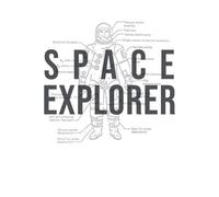 Space Explorer Schematic Women's T-Shirt - White - S - White