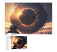 Space Explorer The Final Frontier - Wooden Jigsaw Puzzle for Adults, 1000 PCS, New Year Party Activity - to Assemble, Frame And Display