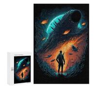 Space Explorer's Journey -7 - Wooden Picture Puzzle for Grown-Ups, 300 PCS, Year-End Present, for Relaxing Solo Or Group Play