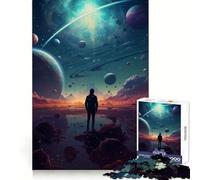 Space Fantasy Hard Jigsaw Puzzle for Adults 1000 Pieces Improve Memory Relaxed Mind Sharp Edge Stylish Gift (38x26cm)