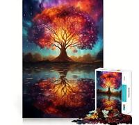 Space Fantasy Landscape 1000 Piece Jigsaw Puzzles for Adults Teenagers Solid Logic Toy Quiet Fun Precision Cut Santa Wish Pick (38x52cm)