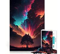 Space Fantasy Landscape 1000 Piece Jigsaw Puzzles for Teenagers Boost Memory Gentle Relax Premium Cut Bday Surprise (38x26cm)