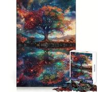 Space Fantasy Landscape 1000 Pieces Jigsaw Puzzles for Adults Mental Logic Toy Serene Time Firm Cut (38x26cm)