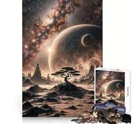 Space Fantasy Landscape 1000 Pieces Jigsaw Puzzles for Adults Mental Logic Toy Serene Time Firm Cut (50x75cm)