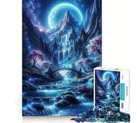 Space Fantasy Landscape Hard Jigsaw Puzzle for Adults 1000 Pieces Improve Memory Relaxed Mind Sharp Edge Stylish Gift (50x75cm)
