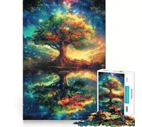 Space Fantasy Landscape Hard Jigsaw Puzzle for Adults 1000 Pieces Improve Memory Relaxed Mind Sharp Edge Stylish Gift (38x26cm)