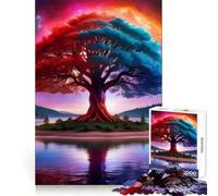 Space Fantasy Landscape Hard Jigsaw Puzzle for Adults 1000 Pieces Mind Challenge Toy Gentle Leisure Precise Cut Memorable Gift (38x26cm)