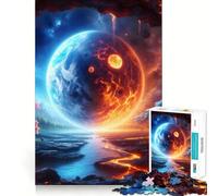 Space Fantasy Landscape Jigsaw Puzzle for Teenagers 1000 Pieces Reason Skill Toy Calming Play Exact Cut Perfect Present (38x26cm)