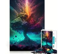 Space Fantasy Landscape Jigsaw Puzzles for Adults1000 Piece Mind Skill Group Joy Quality Edge Art Collection Piece (38x52cm)