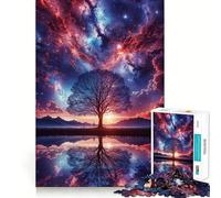 Space Fantasy Landscape Jigsaw Puzzles for Adults1000 Piece Mind Skill Group Joy Quality Edge Art Collection Piece (38x52cm)