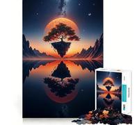 Space Fantasy Landscape Jigsaw Puzzles for Adults1000 Pieces Smart Game Quiet Calm Pattern Assembly Amazing Present (50x75cm)