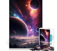 Space Fantasy Landscape Jigsaw Puzzles for Teenagers 1000 Piece Thought Toy Calm Escape Precise Edge Amazing Present (38x52cm)