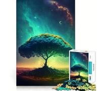 Space Fantasy Landscape Jigsaw Puzzles for Teenagers 1000 Pieces Recall Boost Gentle Relax Smooth Cut Stylish Gift (50x75cm)