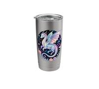 Space Flowers Dragon Dragons Stainless Steel Insulated Tumbler