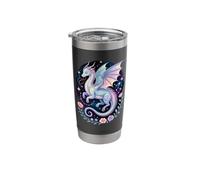 Space Flowers Dragon Dragons Stainless Steel Insulated Tumbler
