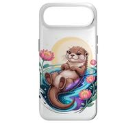 Space Flowers Sea Otters Case for iPhone Air