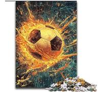 Space Football JigsawPuzzle 1000 Pieces for Teenagers, Educational Games DIY Toys with Matching Poster And Trivia Sheet for Age 14+ (26x38cm)