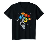 Space Galaxy Astronaut Universe Planet Birthday I Am Five 5 T-Shirt