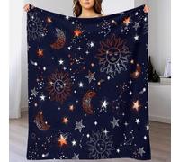 Space Galaxy Constellation Super Soft Flannel Fleece Blanket,Bed Sofa 3D Printed Throw for Adults & Kids Lightweight Warm Blanket for Home Living Room Travel Gift Option 40x50inch(100x130cm)
