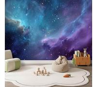 Space Galaxy Nebula Wallpaper for Living Room, Fantasy Universe Wall Murals for Bedroom, 200 x 140cm Non-Woven Wall Art, Photo Wallpaper 3D Effect Wallpapers for Wall Decor