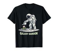 Space Garden Astronaut Watering Flower Lunar Botany Humor T-Shirt