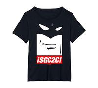 Space Ghost Coast to Coast SGC2C T-Shirt, Women's Plus, Black, 6X