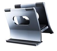Space Gray Aluminum Stand Vertical Laptop Holder Gravitational Auto Designing For Notebook Desk Bracket Laptop Holder