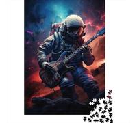 Space Guitar Hero Adult Jigsaw Puzzle, 1000 Pieces, 52x38cm/1000pcs, Low-dust White Pieces for Sorting; A Rewarding Project to Return to
