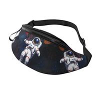 Space Hands-Free Bag Astronaut Fanny Pack Colorful Balloons Crossbody Bag Fitness Trainers 14X35CM