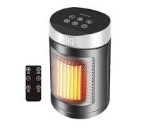 Space Heater - 6 Adjustable Modes Combination Heater Fan - Silent Electric Heating Mini for Desk Bathroom Home Office Bedroom Indoor