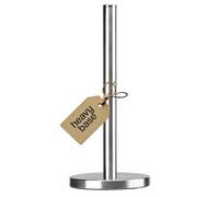Space Home - Stainless Steel Kitchen Roll Holder Free Standing - Heavy Duty Towel Holder Roll Dispenser - Waterproof and Rustproof Roll Stand & Paper Holder Large Rolls - Silver - 15cm
