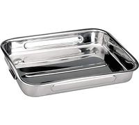 Space Home Stainless Steel Roasting Pan - 30 x 20 cm, Silver, Rectangular