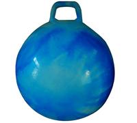 Space Hopper for Teens & Adults 13+, 28" (70cm) Bouncy Hop Ball with Handle & Pump, Jumping Ball Toy for Indoor & Outdoor Fitness, Cloud Colours (Blue)