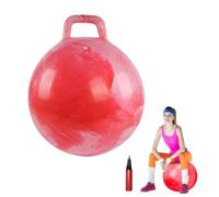 Space Hopper Jumping Ball with Handle Inflatable Bouncy Hopper with Manual Pump 20 Inches Hopping Ball Sit and Hop Ball Toy Jumping Toy for Kids Indoor Outdoor Toddler Toy boys girls