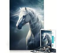 Space Horse Animal Jigsaw Puzzles for Adults1000 Piece Brain Teaser Home Leisure Image Assembly Birthday Gift (50x75cm)