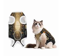 Space Illuminated by Sunlight Recovery Suit for Dogs Cats After Surgery, Soft Cotton Post-Surgery Suit for Male and Female Pet