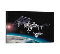 Space International Space Station Poster Poster Decorative Painting Canvas Wall Posters And Art Picture Print Modern Family Bedroom Decor Posters 12x18inch(30x45cm)
