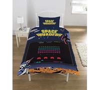 Space Invaders Duvet Set, Polycotton, Multi, SINGLE