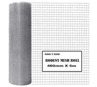 Space-IOT 40cm X6M Rodent Proof Wire Mesh, Galvanised Rat Proofing Mesh Roll,Welded Metal Plants Mesh,Pest Prevention,Stop Rat, Mouse, Squirrel, Bird Access