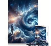 Space Is A Maze Jigsaw Puzzles for Adults1000 Pieces Smart Game Quiet Calm Pattern Assembly Amazing Present (38x52cm)