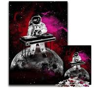 Space Is The DJ Place Jigsaw Puzzles for Adults 1000 Piece Jigsaw Puzzles for Adults Family Interactive Game, Craft Gift with Colorful Artwork 50x75CM/19.68x29.52inch