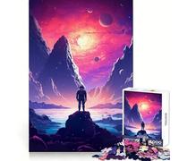 Space Is Wild 1000 Piece Jigsaw Puzzles for Adults Teenagers Solid Logic Toy Quiet Fun Precision Cut Santa Wish Pick (50x75cm)