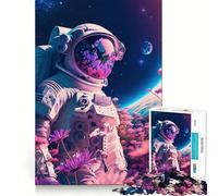 Space Is Wild Jigsaw Puzzles 1000 Piece for Adults Intellect Toy Calm Relax Precise Cut Santa Wish Item (38x26cm)