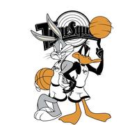 Space Jam Bugs And Daffy Tune Squad Men's T-Shirt - White - 5XL