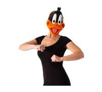 Space Jam Daffy Duck 1/2 Mask Orange/black/white (One Size)