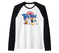 Space Jam Looney Tunes Bugs Daffy Porky Classic Sylvester Raglan Baseball Tee