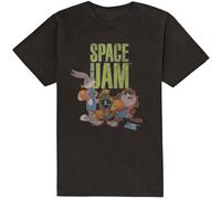 (M, Black) Space Jam T Shirt Tune Squad Logo new Official Mens Black