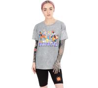 Space Jam Women's Adult Short Sleeve Cycling Short Pyjama Set (Grey) in Grey | Size: XS Space Jam Grey XS