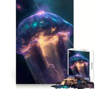 Space Jellyfish Milky Way Jigsaw Puzzles for Adults1000 Pieces Memory Boost Together Fun Image Assembly Art Collectible (50x75cm)