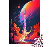 Space Journey 1000-Piece Puzzle for Adults, 52x38cm/1000pcs, Easy to Revisit Throughout The Week; White Card Pieces for Tidy Handling